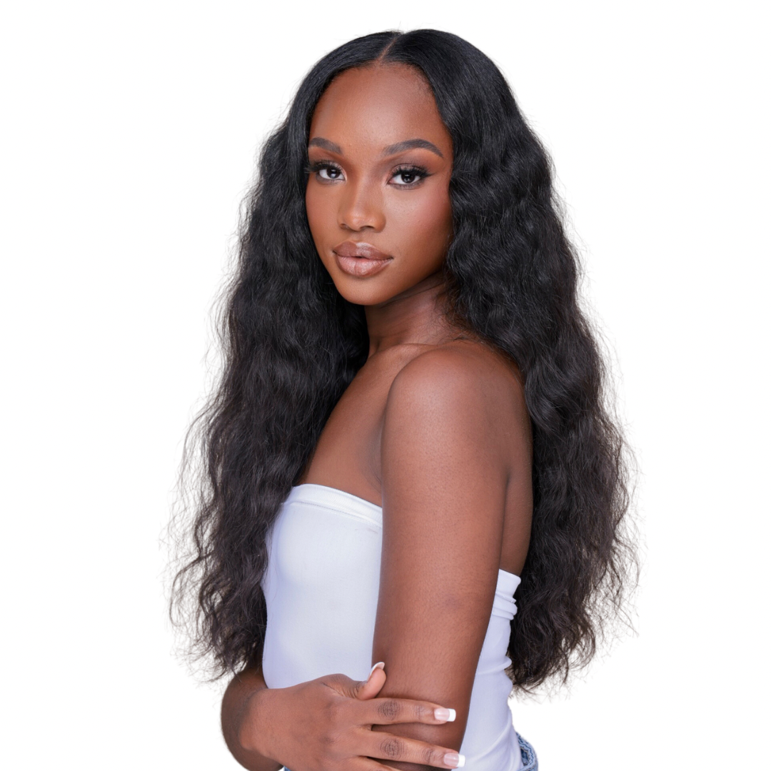 Raw Natural Wavy Clip-Ins – 200g (Non-Seamless)