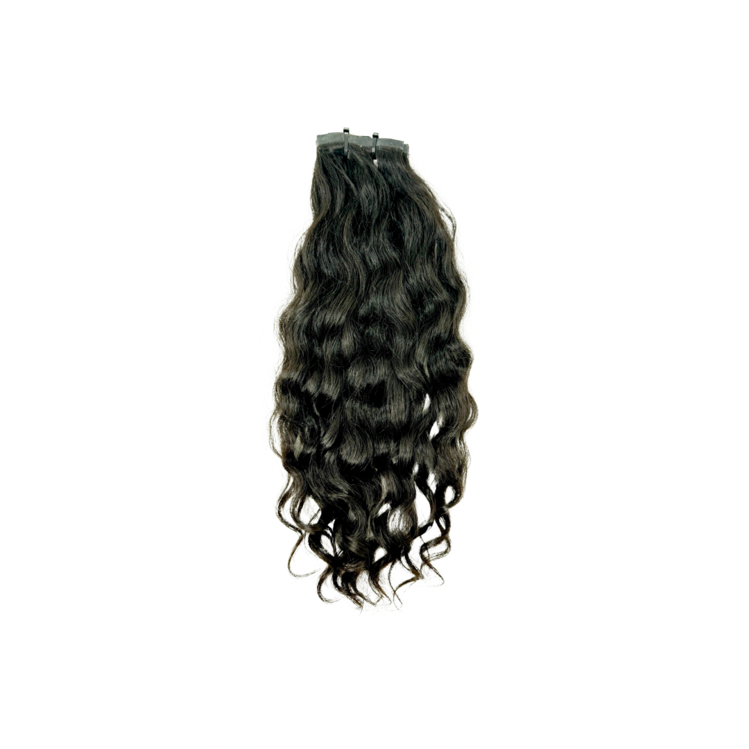 Raw Indian Wavy Curly Seamless Clip-Ins - 100g