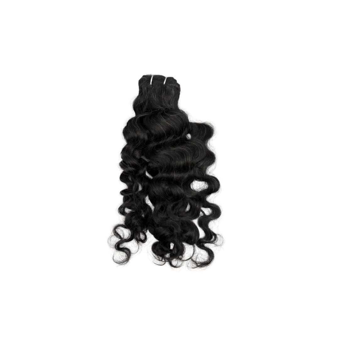 Ondi Lights – Salt & Pepper Raw Indian Wavy Curly Hair