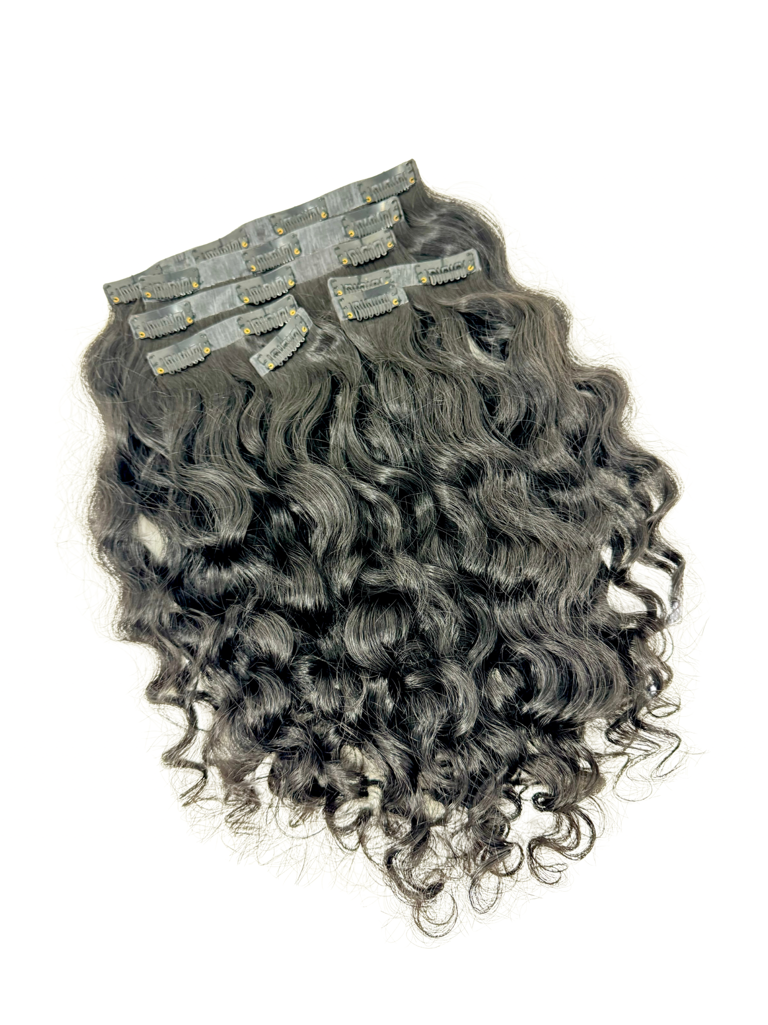 Natural Curly Seamless Clip-Ins 100g