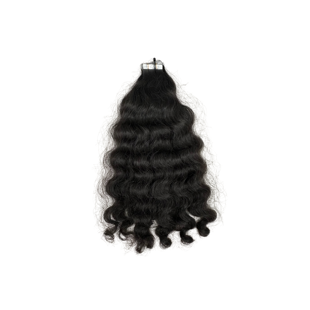Natural Curly Tape-In Hair Extensions