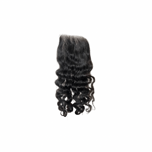 5×5 Raw Indian Natural Curly Lace Closure