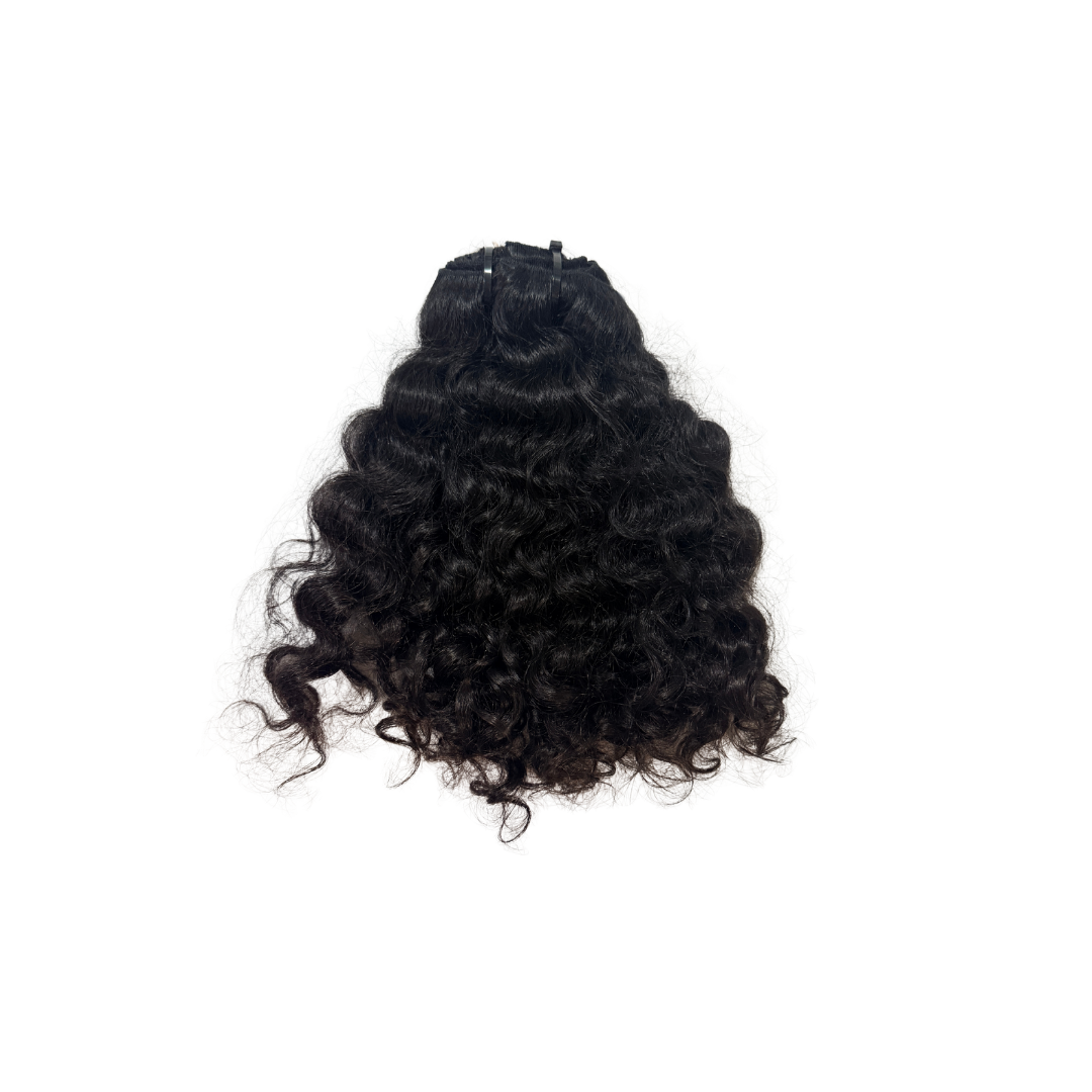 Natural Curly Clip-In Hair Extensions (200g)