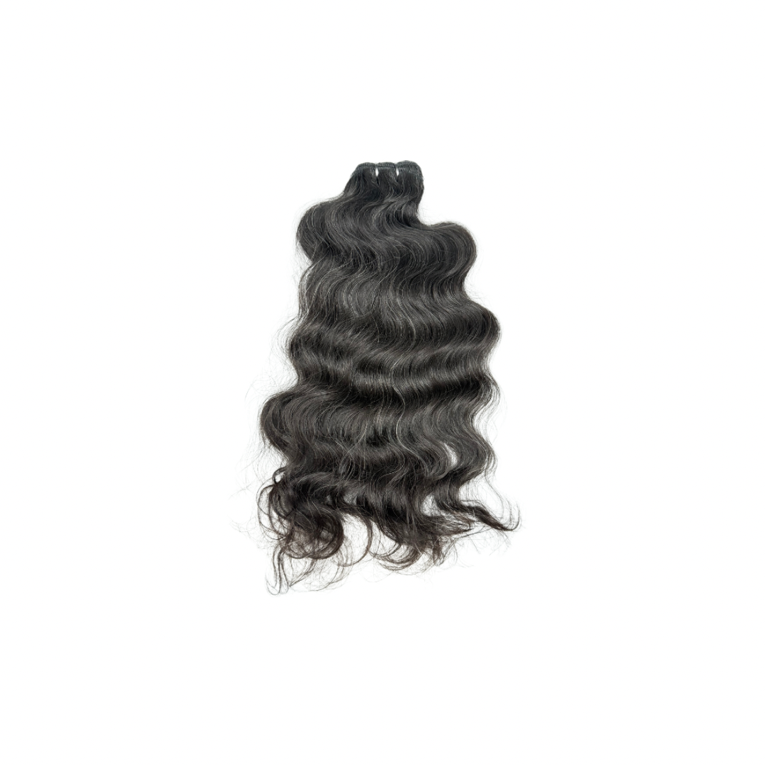 Raw Indian Salt & Pepper Wavy Hair Bundles (Wefts) - OndiLights