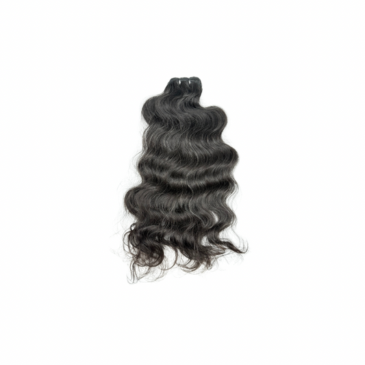 Raw Indian Salt & Pepper Wavy Hair Bundles (Wefts) - OndiLights