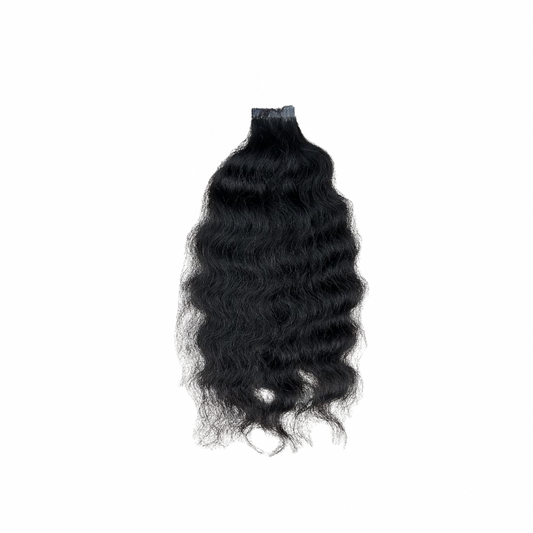 Wavy Curly Tape-In Hair Extensions