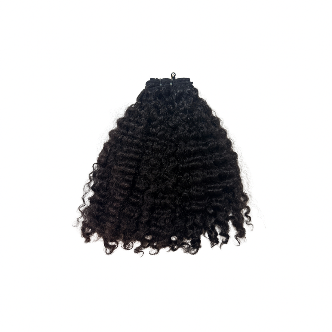 Deep Curly Clip-In Hair Extensions - (200g)