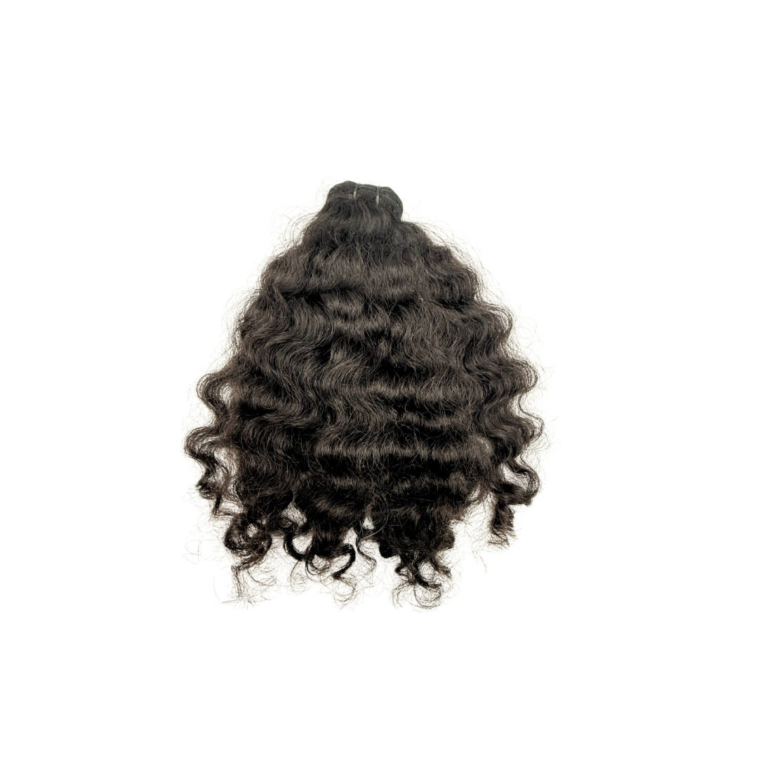 Natural Curly Wefts - Brown