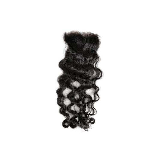 5×5 Raw Indian Wavy Curly Lace Closures